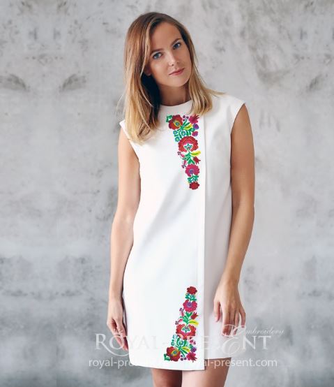 Венгерский узор для машинной вышивки