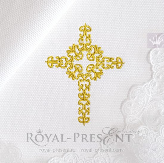 Дизайн машинной вышивки Витиеватый Крестик