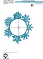 Рамка со снежинками - 4 размера