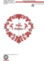 Набор дизайнов Новогодний венок с Оленями и декор шишки и снежинка
