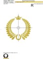 Обрамление Подкова для монограммы Дизайн машинной вышивки - 5 размеров
