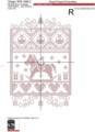 Рождественский Дизайн машинной вышивки крестом Лошадка - 4 размера
