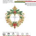 Рождественская рамка в стиле барокко - 2 размера